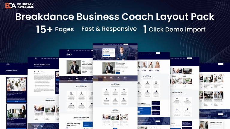Breakdance Business Coach Layout Pack