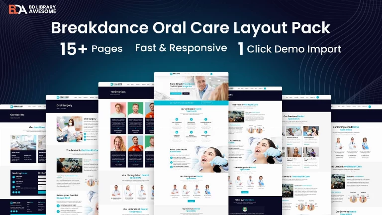 Breakdance Oral Care Layout Pack