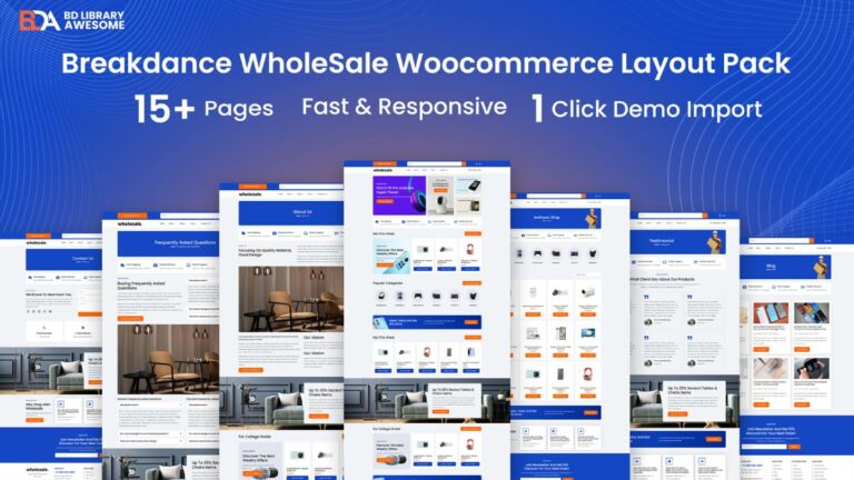 Wholesale Woocommerce Layout Pack