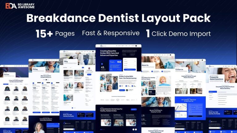 Breakdance Dentist Layout Pack